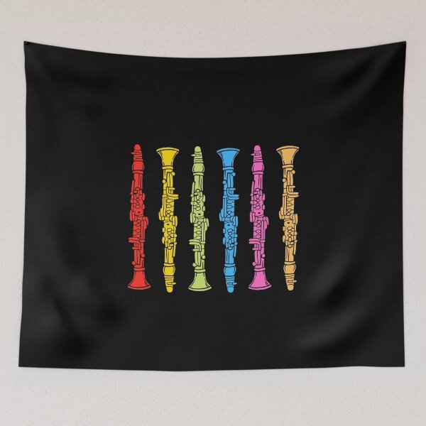 Item preview, Colourful Clarinet Art For Clarinet Players And Music Lovers - Clarinet Art designed and sold by Funwithmusic.