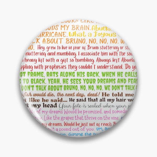 Item preview, we don’t talk about Bruno (style1) designed and sold by QuotableYou.