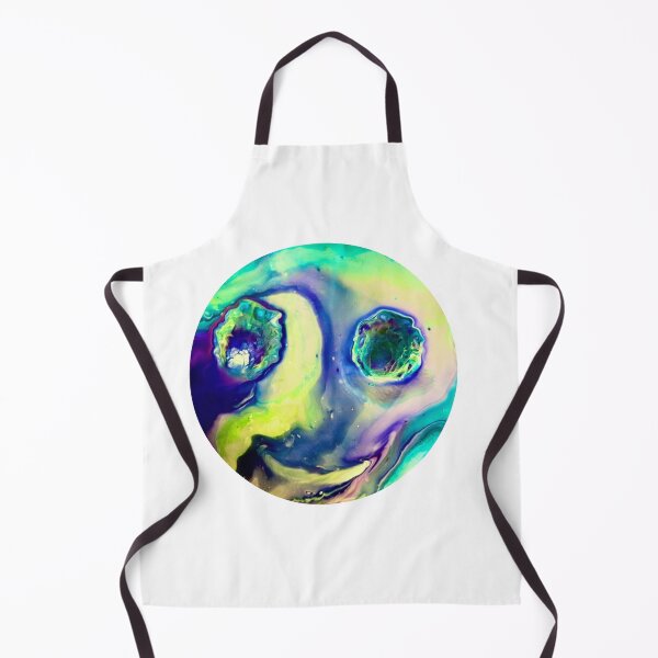 Item preview, “Happy Alien Influences” Acrylic Pour designed and sold by MoCraftsCo.