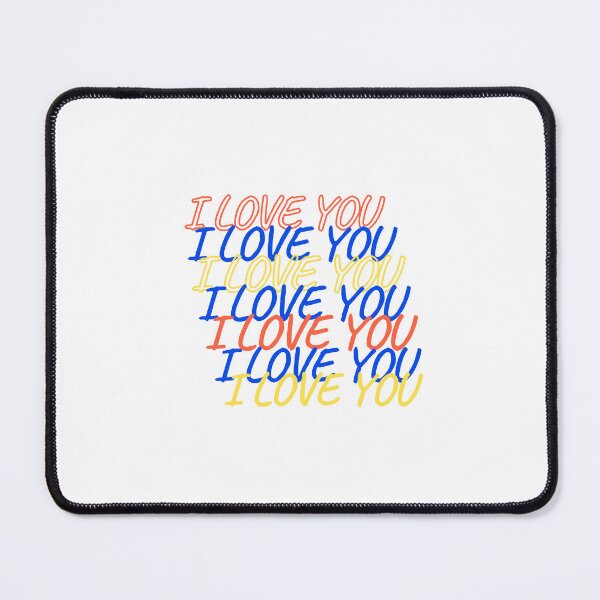 Item preview, I LOVE YOU - multi-chrome , Valentine design2 designed and sold by TIPJ.
