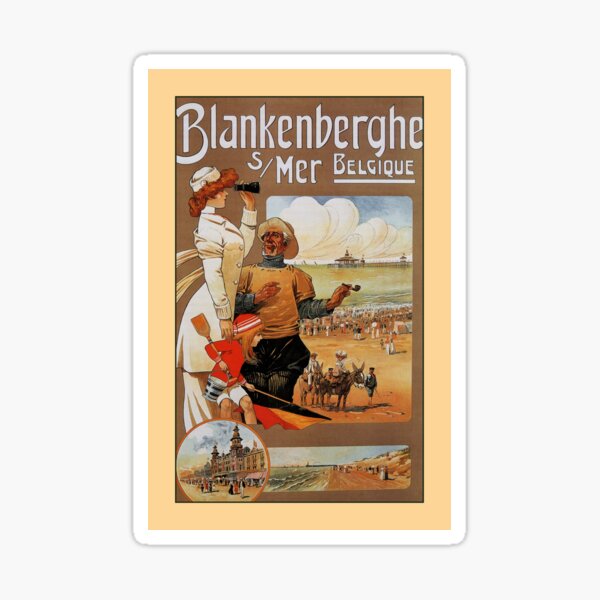 Item preview, Viajes de playa de verano Belle Epoque Blankenberge  designed and sold by aapshop.