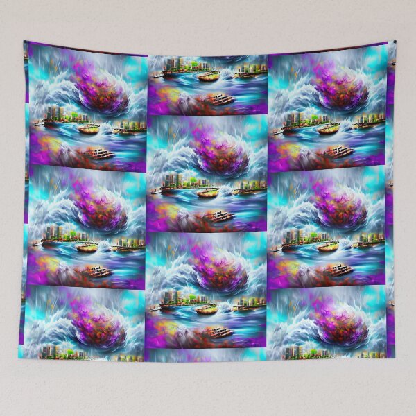 Item preview, “Cyclone Bomb Over Manhattan” designed and sold by Creatively Colette’s .