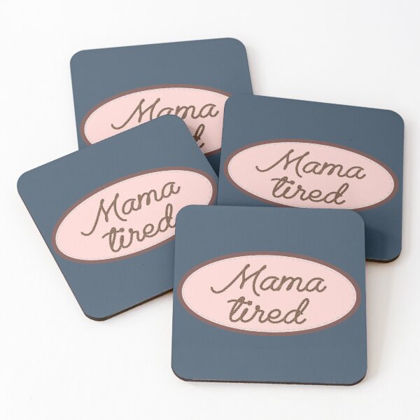 Item preview, Mama Tired Retro Country Patch designed and sold by Andrea Barnett.