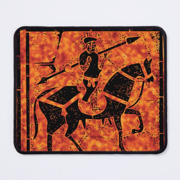 Item preview, A knight with a spear silhouette Historical motif designed and sold by Pakistaniart.