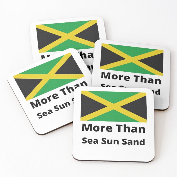 Item preview, Jamaica flag "More than sea sun sand" designed and sold by Giographix.