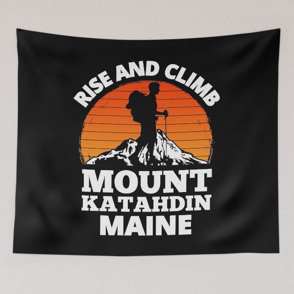 Item preview, Rise And Climb Mount Katahdin Maine Vintage Mountain Climbing designed and sold by RGRamsey.