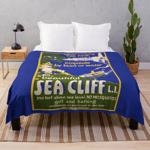Item preview, Sea Cliff Long Island Vintage Poster - Worlds Fair and Sea Cliff Restored Poster designed and sold by molamode.