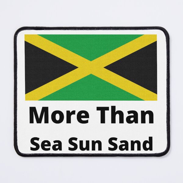 Item preview, Jamaica flag "More than sea sun sand" designed and sold by Giographix.