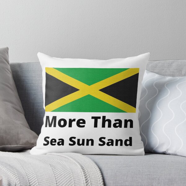 Item preview, Jamaica flag "More than sea sun sand" designed and sold by Giographix.