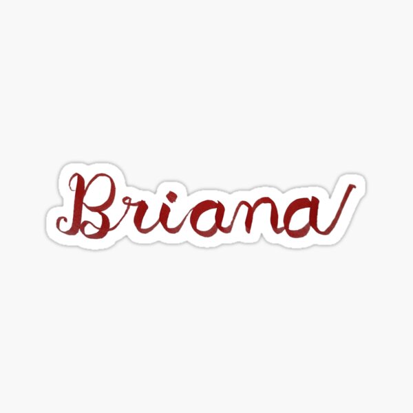 Briana in red Sticker