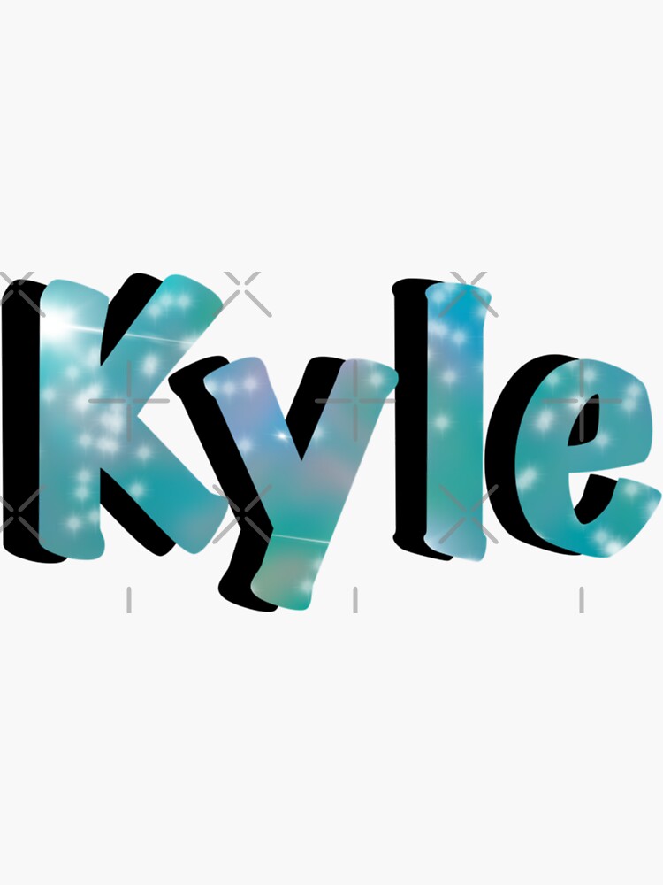 "Kyle Name" Sticker by HeidisLights Redbubble