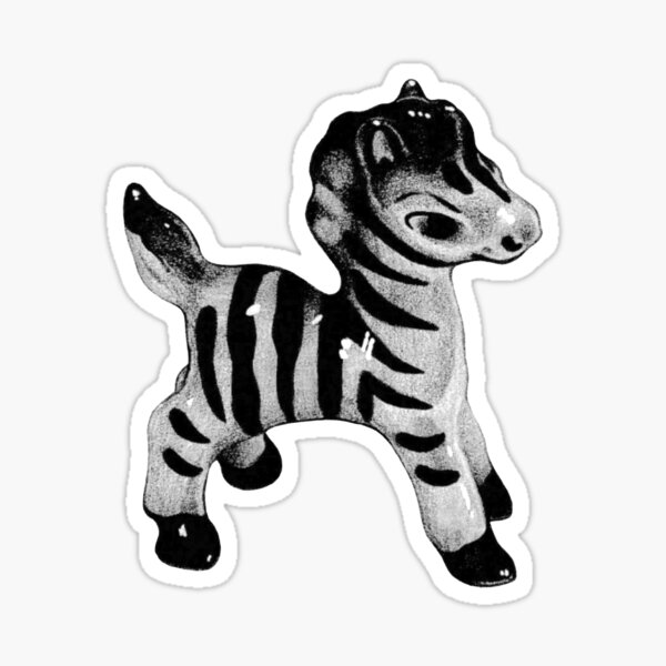 Artikel-Vorschau von Porzellan-Zebra-Skizze, designt und verkauft von permabunnyink.