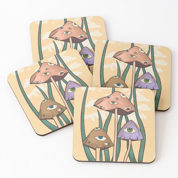 Item preview, Mushroom eyes illustration designed and sold by Luke Harthen.