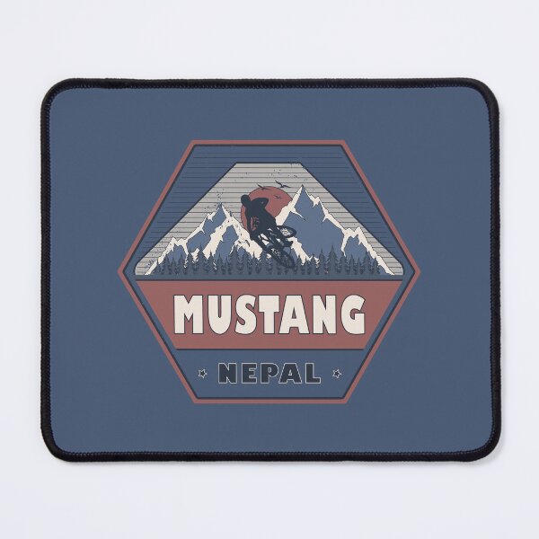 Item preview, Mustang Nepal Mountain Biking Vintage MTB Design designed and sold by CynthiaGraphics.