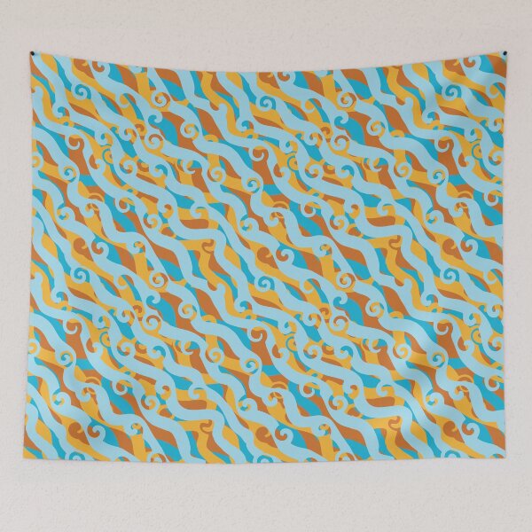 Item preview, Abstract Diagonal Lines with Swirls Seamless Surface Pattern Design designed and sold by ZaryaKiqo.