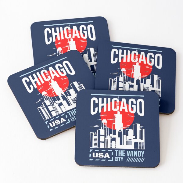 Item preview, Chicago Illinois Sunset Skyline designed and sold by KrisSidDesigns.