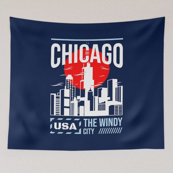 Item preview, Chicago Illinois Sunset Skyline designed and sold by KrisSidDesigns.
