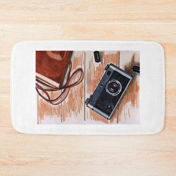 Item preview, Camera Sketching Illustration painted by Helen Berk designed and sold by HelenBerkArt.