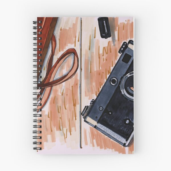 Item preview, Camera Sketching Illustration painted by Helen Berk designed and sold by HelenBerkArt.