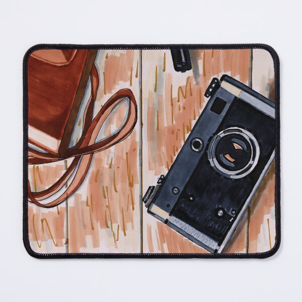 Item preview, Camera Sketching Illustration painted by Helen Berk designed and sold by HelenBerkArt.