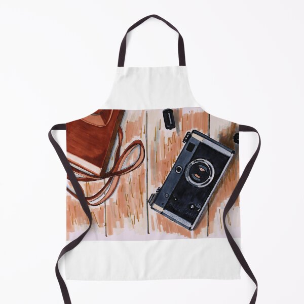 Item preview, Camera Sketching Illustration painted by Helen Berk designed and sold by HelenBerkArt.