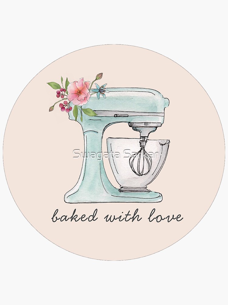 Pretty Pink Butterflies Kitchenaid Mixer Mixing Machine Decal Art