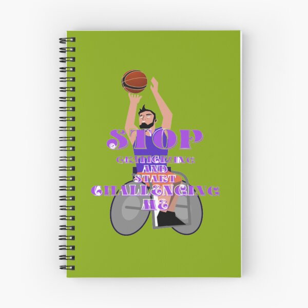 Item preview, stop criticizing and start challenging, basketball fans, basketball quotes, handicap sports designed and sold by Nicedeco.