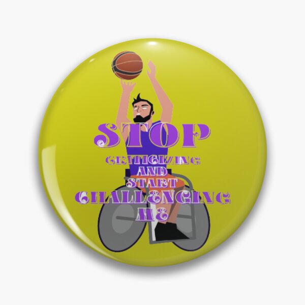 Item preview, stop criticizing and start challenging, basketball fans, basketball quotes, handicap sports designed and sold by Nicedeco.
