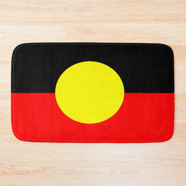 Item preview, Australian Aborigines Aboriginal Flag Australia designed and sold by Draculaura2009.