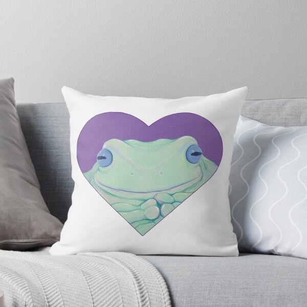 Item preview, White tree frog Heart designed and sold by elevenkivi.