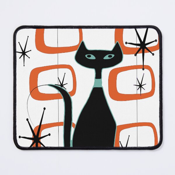 Item preview, Retro Cat Sitting in Front of MCM Artwork designed and sold by LisWilliams.