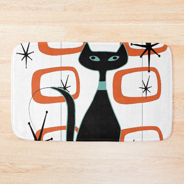 Item preview, Retro Cat Sitting in Front of MCM Artwork designed and sold by LisWilliams.
