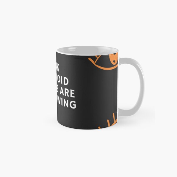 Paranoid people are following me - original art by David Iddon Art Classic Mug