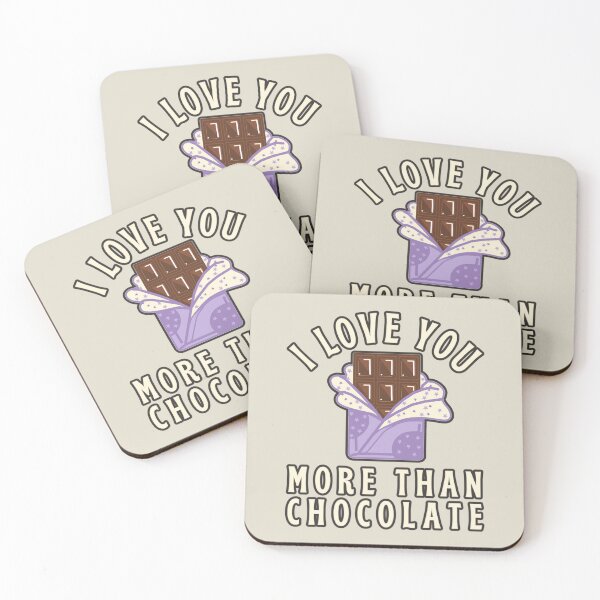 Item preview, I Love You More Than Chocolate, Sweet Design Perfect For Valentine's Day, Birthday Or Just To Say I Love You designed and sold by TrulyEpoque.