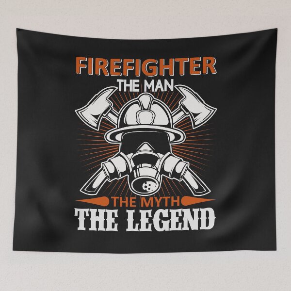 Item preview, Firefighter T-Shirt: Myth And Legend designed and sold by Funny-Tees4U.