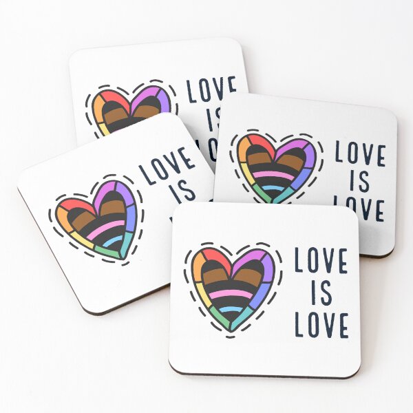 Item preview, Love Is Love LGBTQIA Pride Rainbow Heart designed and sold by SteamParliament.