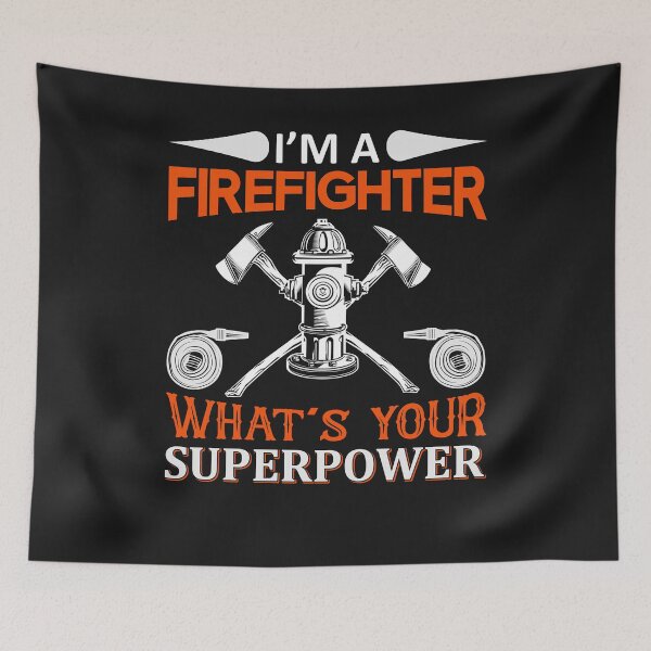 Item preview, Firefighter T-Shirt: What's Your Superpower? designed and sold by Funny-Tees4U.