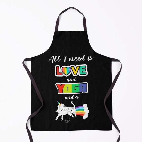 Item preview, All I need is Love and Yoga and a Unicorn Dog designed and sold by Monique Prince.
