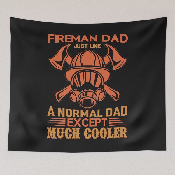 Item preview, Firefighter T-Shirt: Fireman Dad designed and sold by Funny-Tees4U.