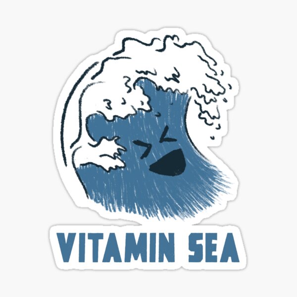 Item preview, Vitamin Sea - Open Water / Wild Swimming - Wild Swimming Tees designed and sold by WildSwimming.