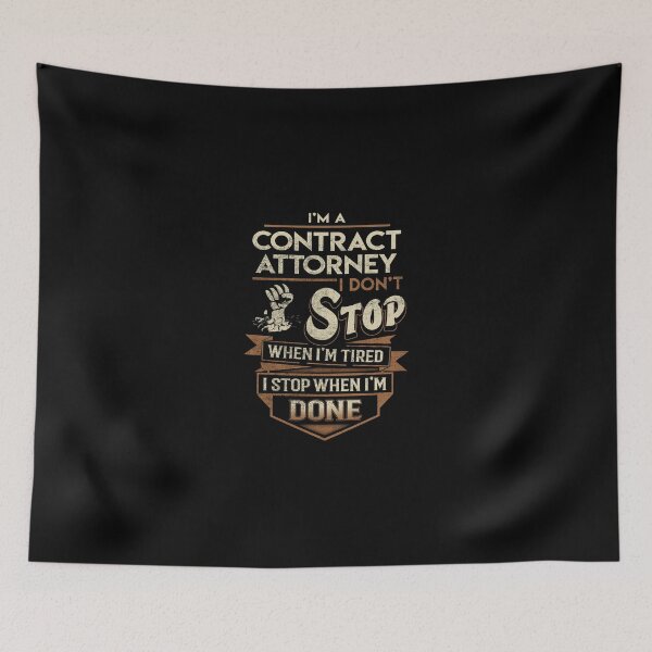 Item preview, Contract Attorney T Shirt - I Stop When Done Job Gift Item Tee designed and sold by natalinedk.