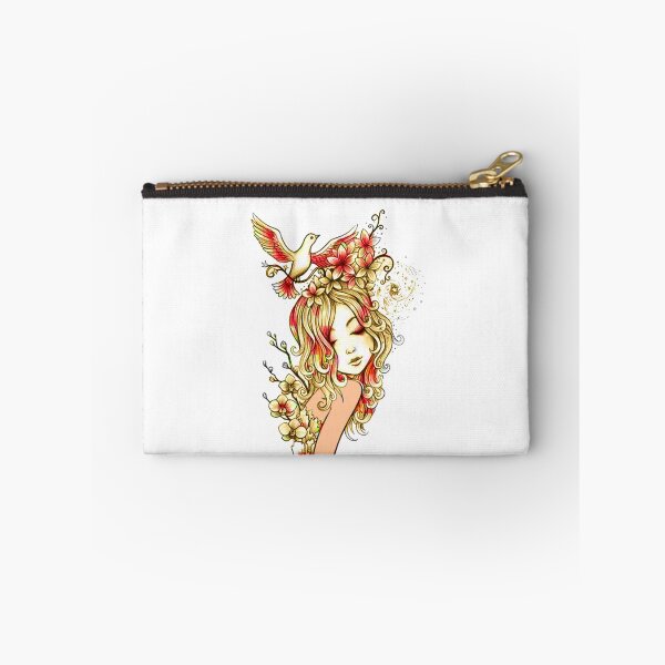 Item preview, girl bird flower crown portrait designed and sold by PMestore.