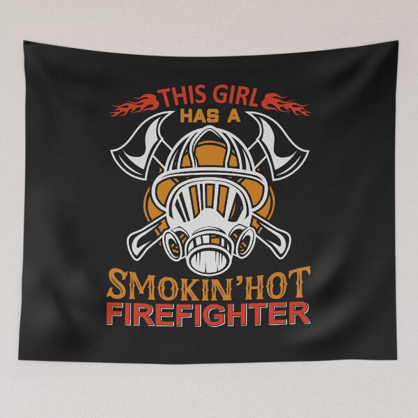 Item preview, Firefighter T-Shirt: This Girl Has A Smoking Hot Firefighter designed and sold by Funny-Tees4U.