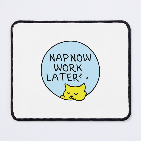 Item preview, Nap Now Work Later. Cute Kitten Sleeping designed and sold by Paper Hearteu.