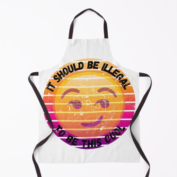 Item preview, It Should Be Illegal To Be This Cool Smirking Emoji Grunge Effect designed and sold by LuckyKermit.
