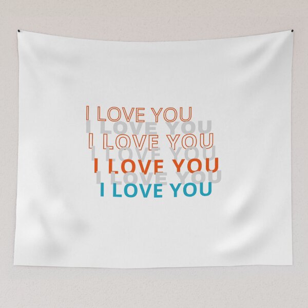 Item preview, I LOVE YOU - multi-chrome , Valentine design5 designed and sold by TIPJ.