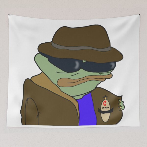 Item preview, Drug Dealer Pepe with Copium designed and sold by TheMemesLord.