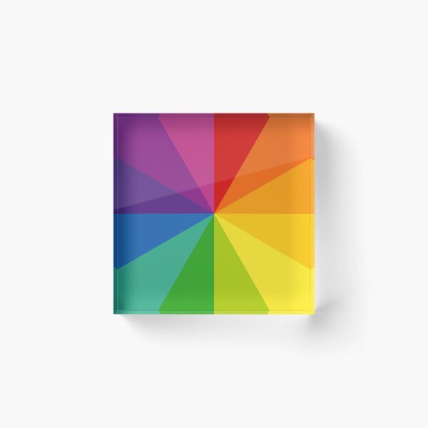 Item preview, Minimal Rainbow Color Blocks designed and sold by Happy Puppy Print On Demand.