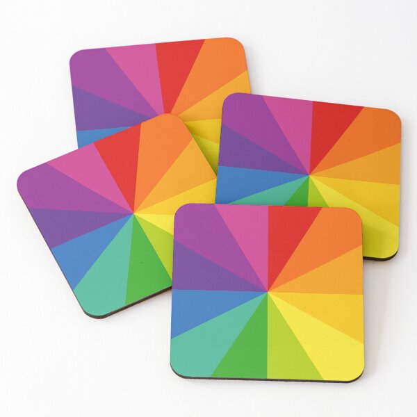Item preview, Minimal Rainbow Color Blocks designed and sold by Happy Puppy Print On Demand.