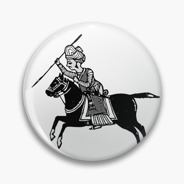Item preview, Knight in a battle silhouette with a spear designed and sold by Pakistaniart.